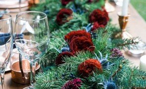 Arranjo de Mesa Decoração de Natal