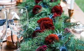 Arranjo de Mesa Decoração de Natal