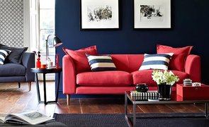 Sofá Vermelho Decoração