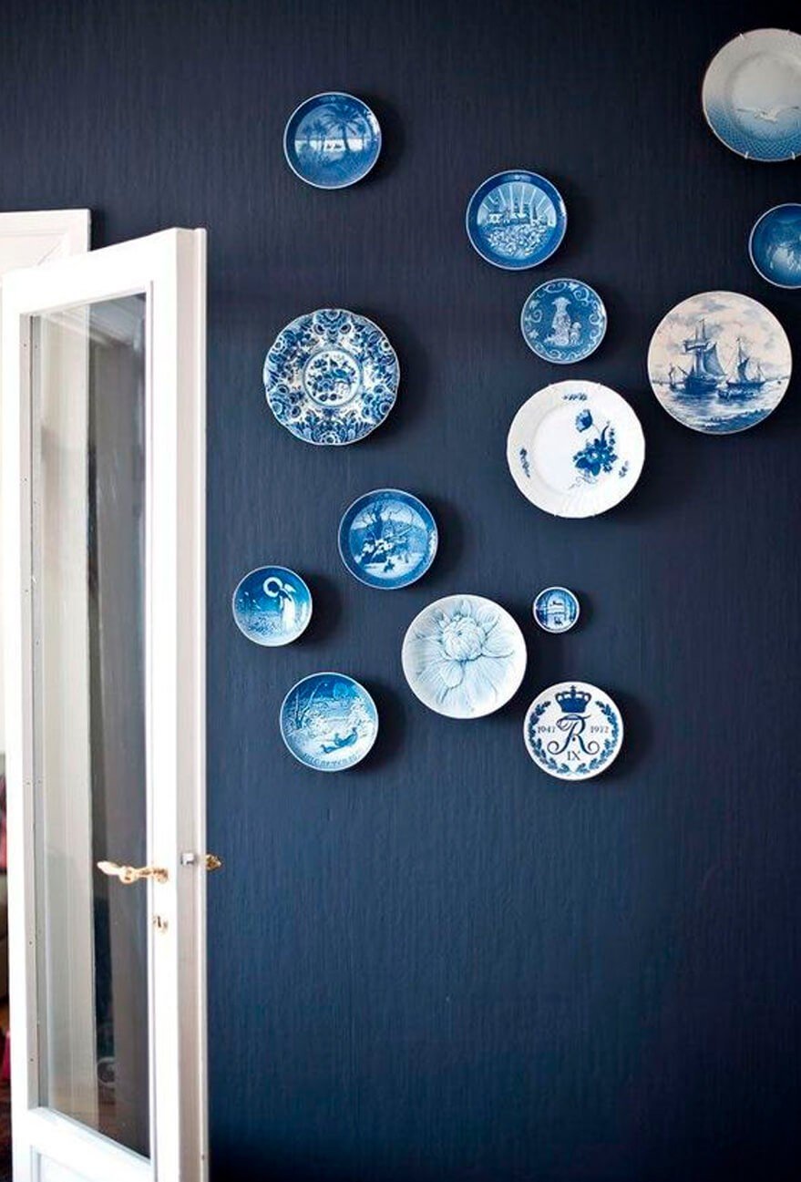Pratos Decoração Azul