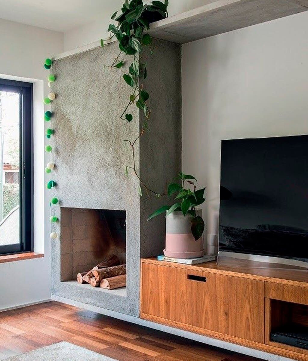 Lareira Decoração Sala-de-Estar