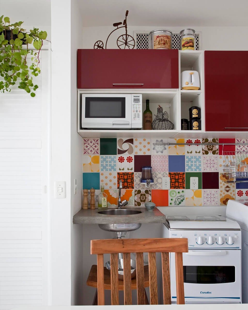 Cozinha Simples Decorada Pastilhas