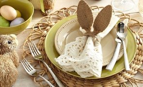 decorao rstica para mesa de pscoa