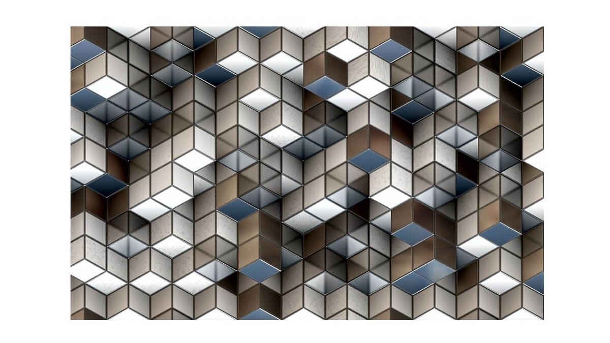 Decoração com quadro mosaico