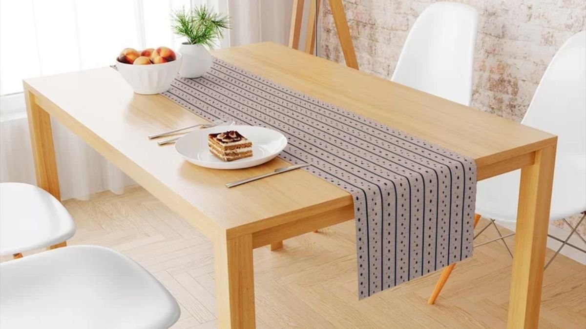 trilho de mesa linho