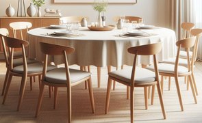 qual a Medida de uma Toalha de Mesa de 8 Lugares Redonda