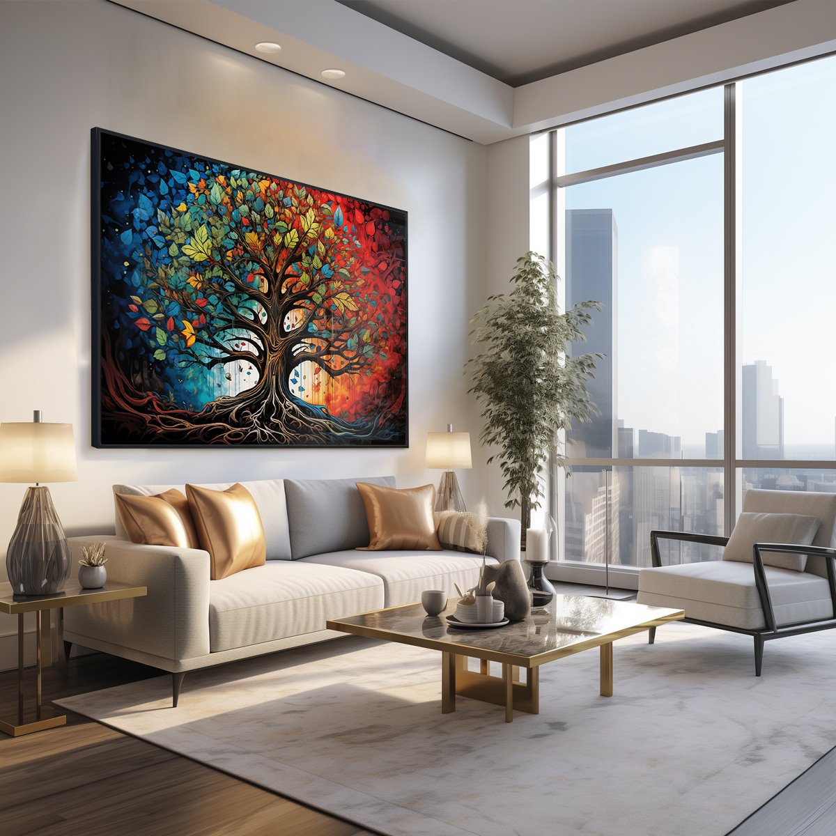 Quadro Decorativo Tree Of Life Full Color