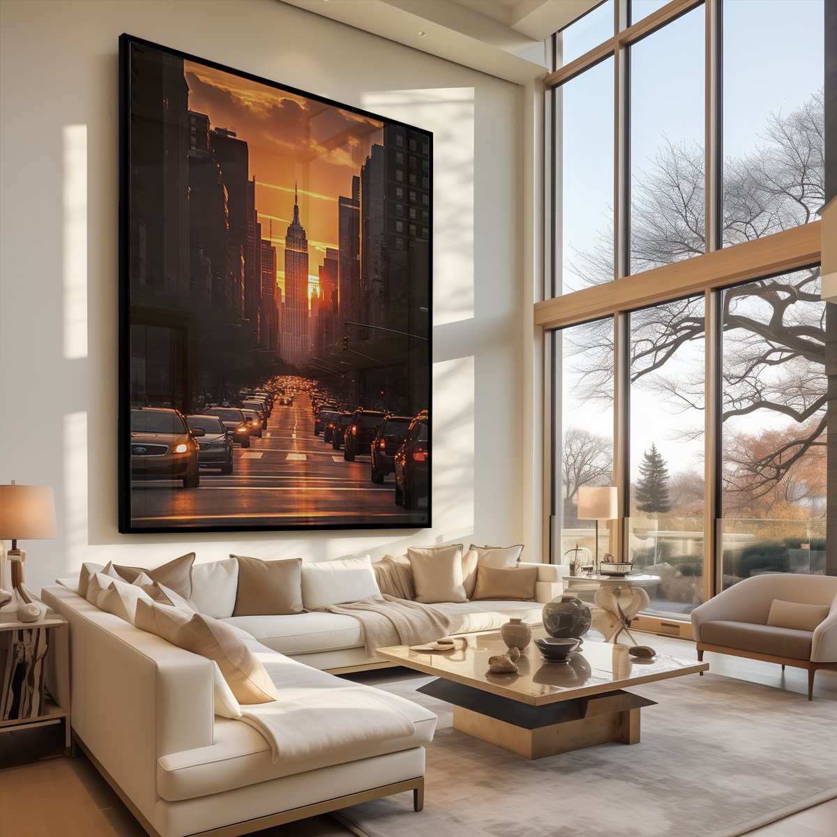 Quadro Decorativo Crepúsculo Urbano