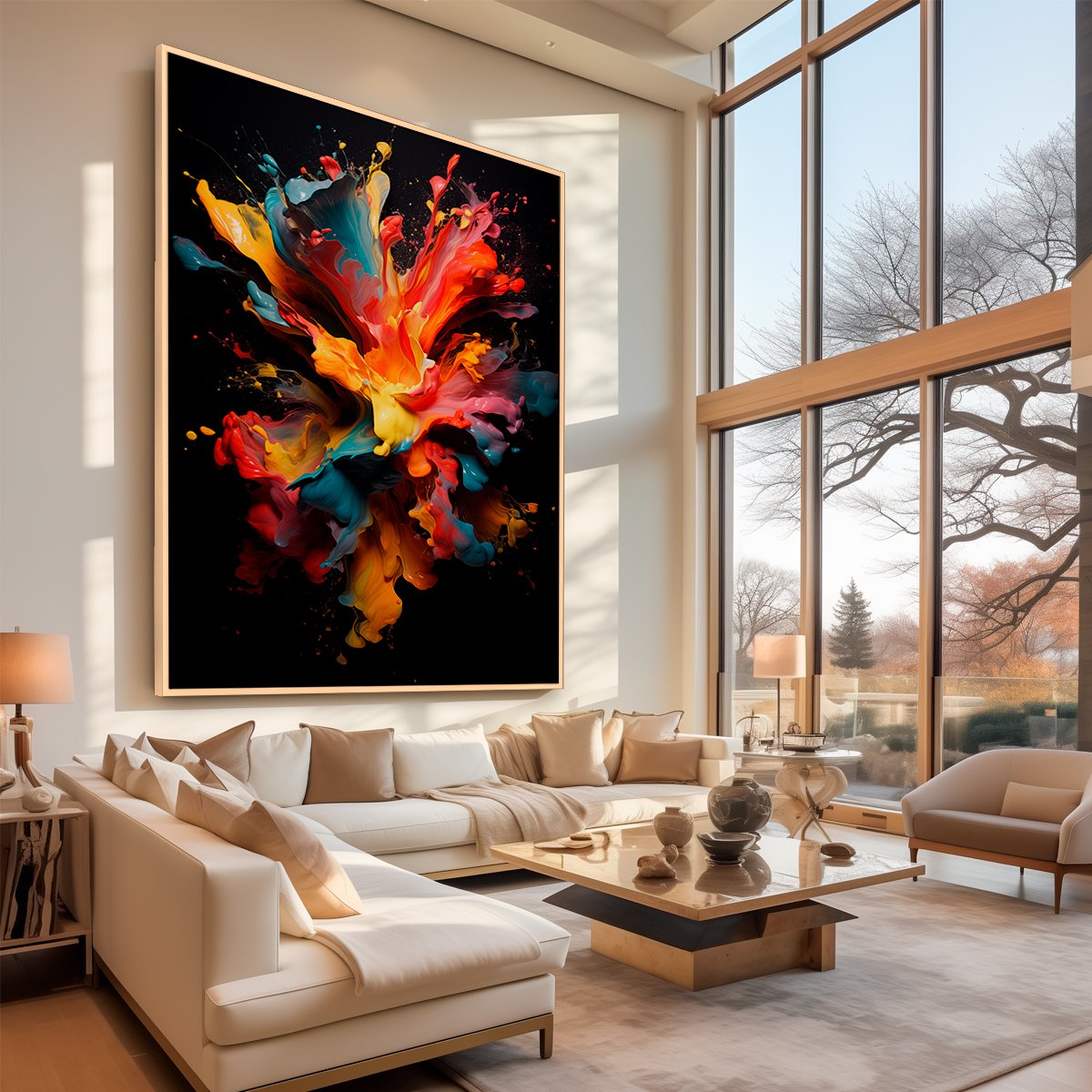 Quadro Decorativo Vórtice de Cores